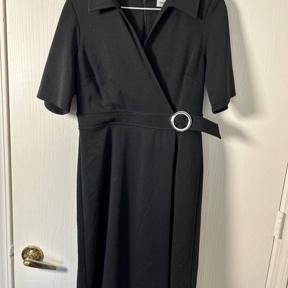 Elegant Black Wrap Dress